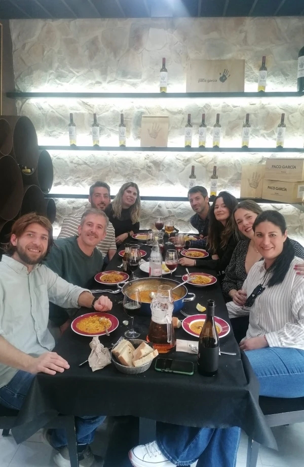 comida en restaurante para despedidas